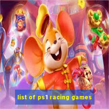 list of ps1 racing games